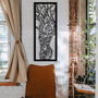 Wallity Vuslat Escultura de pared de metal Negro